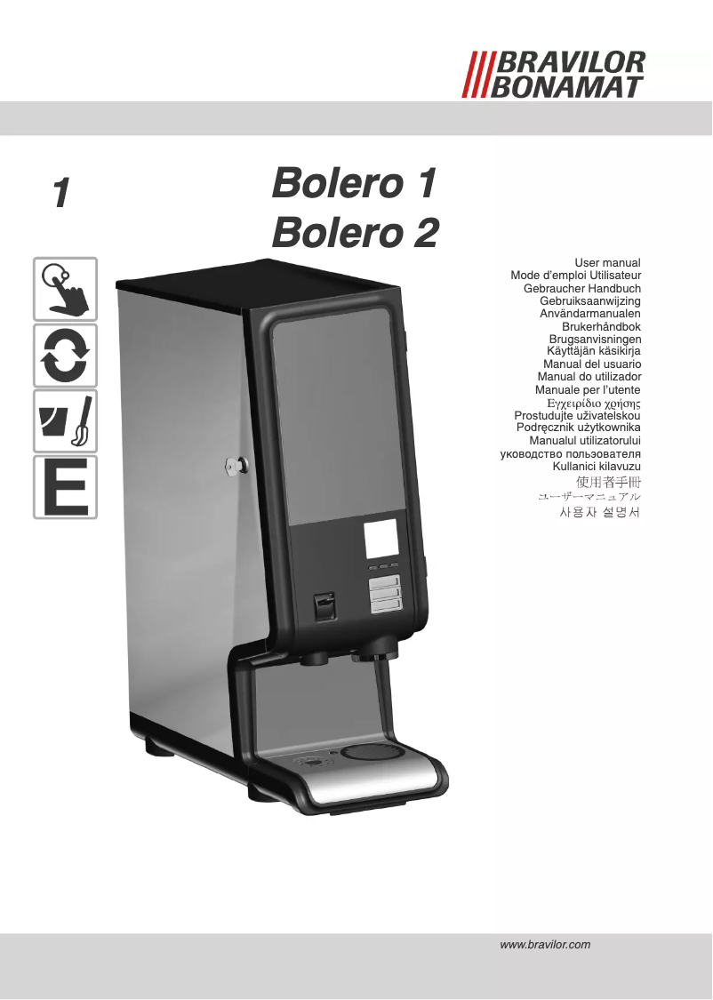 Page n°1 - Manuel utilisateur Bravilor Bolero 1