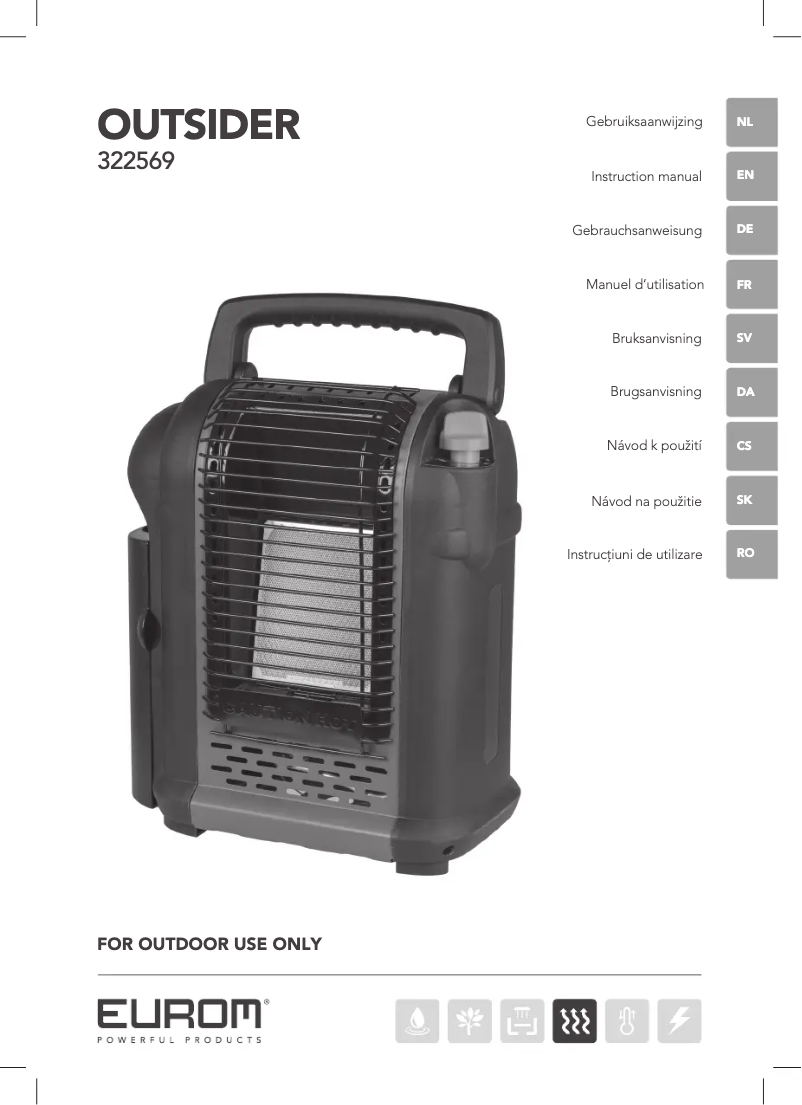 Page n°1 - Manuel utilisateur Eurom Outsider 322569