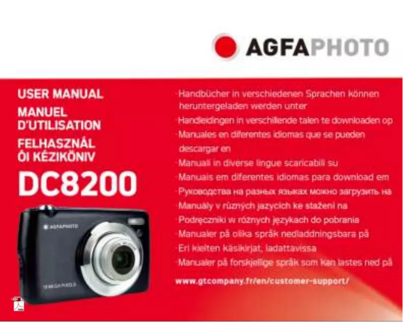 Image de la première page du manuel de l'appareil DC8200