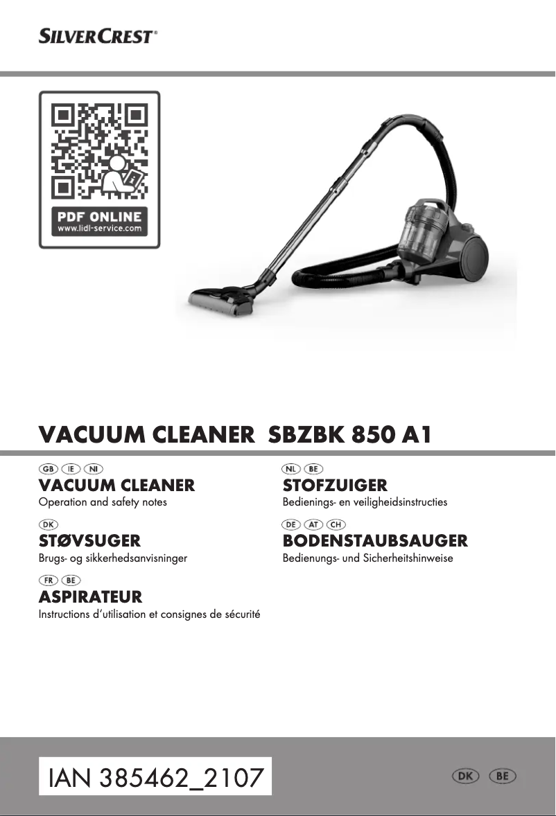 Page n°1 - Manuel utilisateur SilverCrest SBSS 750 B2