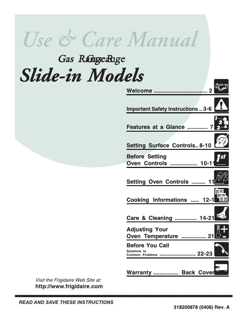 Image de la première page du manuel de l'appareil FGS367DS