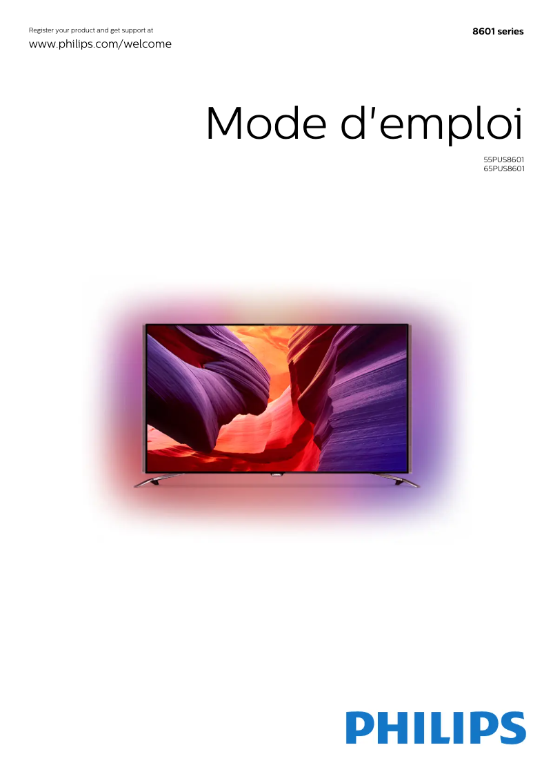 Page n°1 - Manuel utilisateur Philips 55PUS8601
