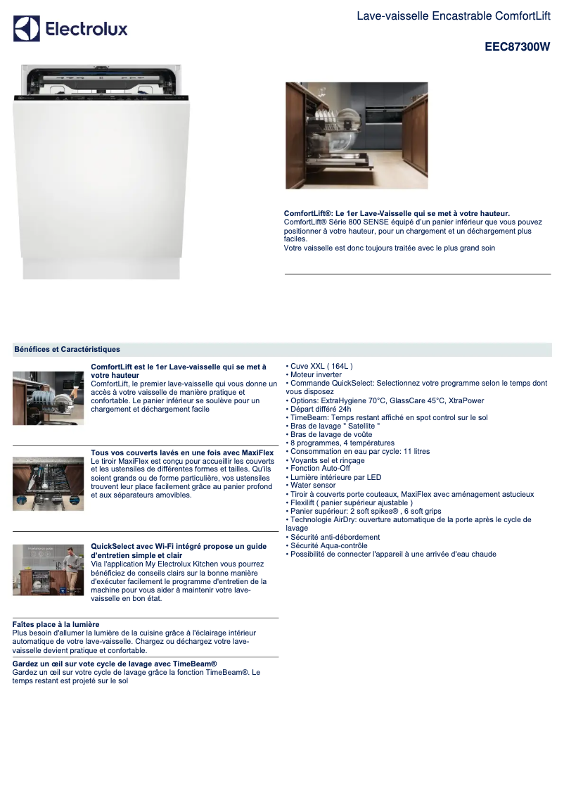 Image de la première page du manuel de l'appareil EEC87300W