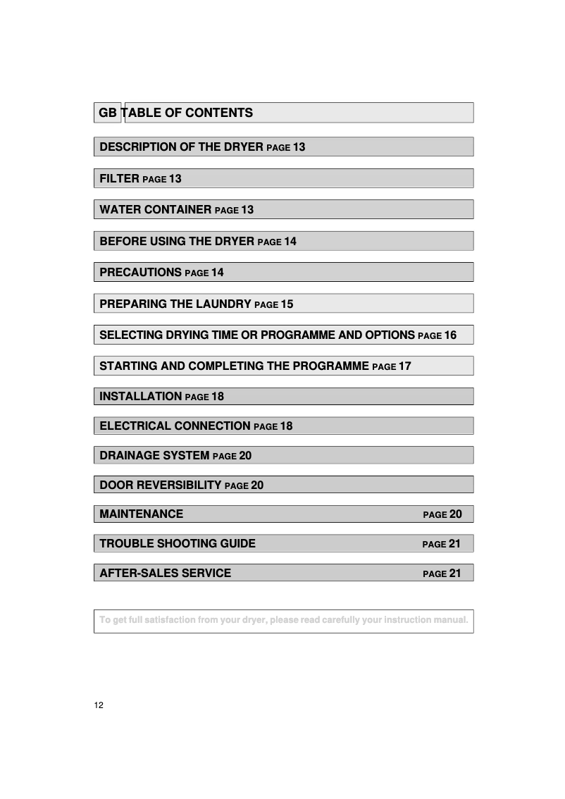Página 1 del manual Manual de usuario Whirlpool AWZ 565