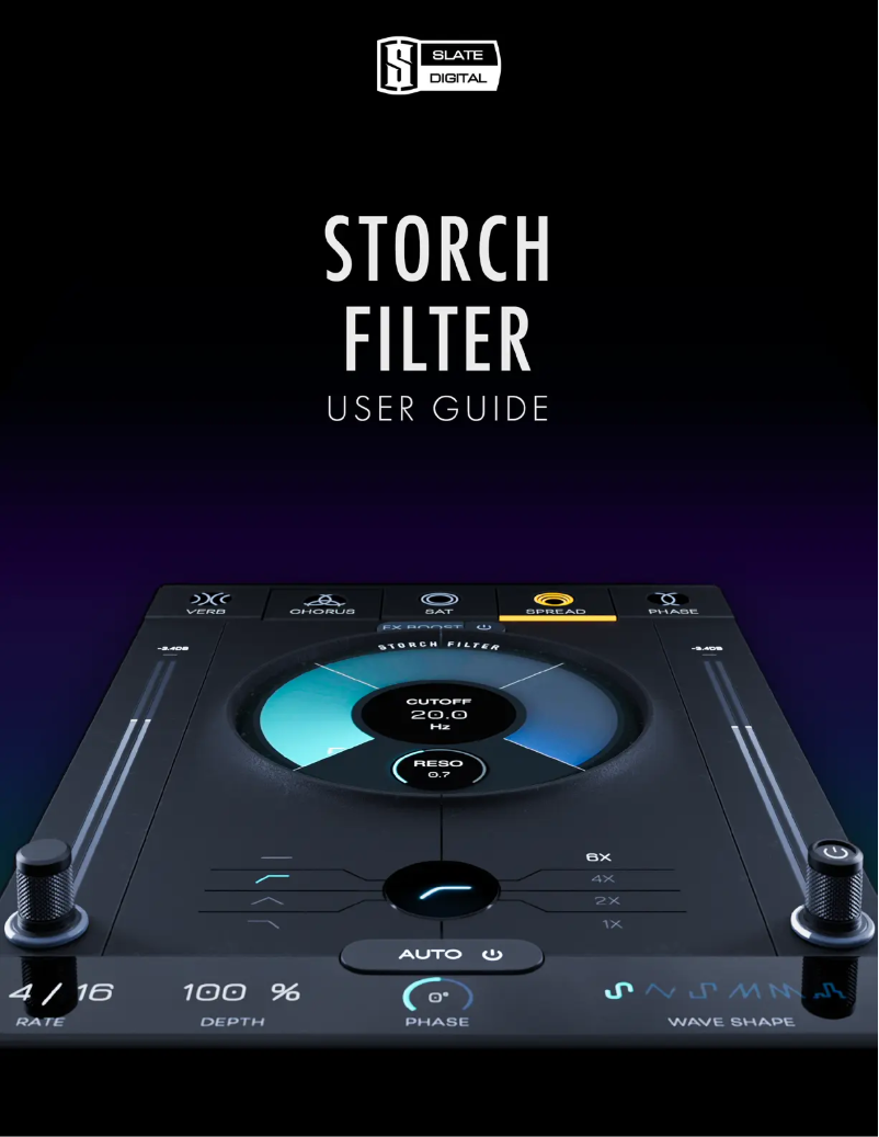 Page 1 de la notice Manuel utilisateur Slate Digital Storch Filter