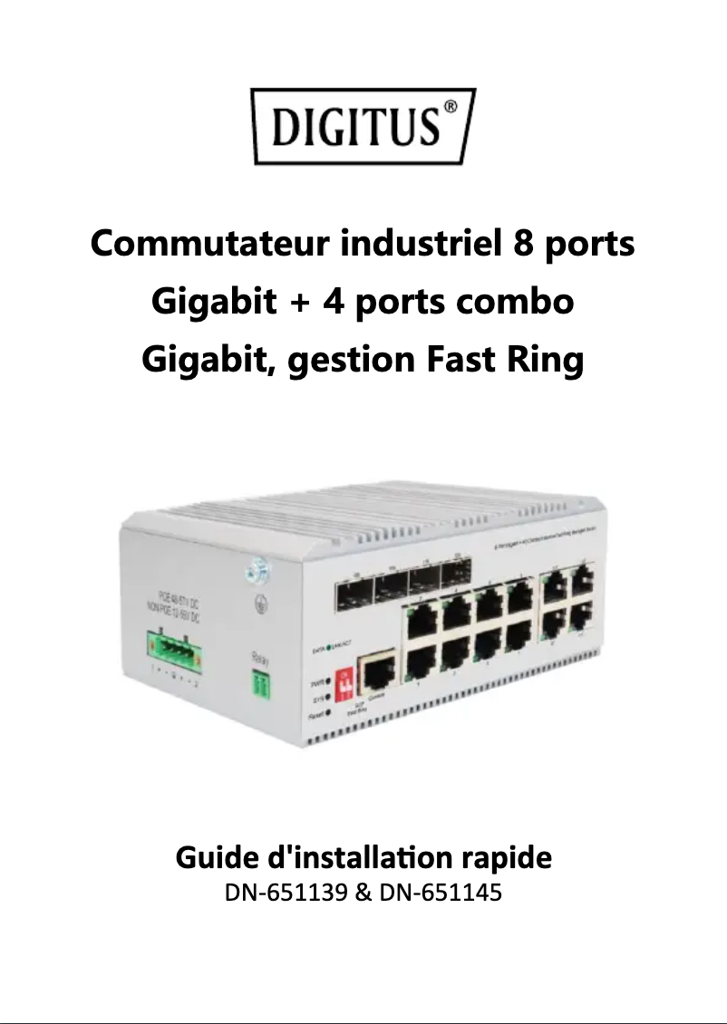 Image de la première page du manuel de l'appareil DN-651139