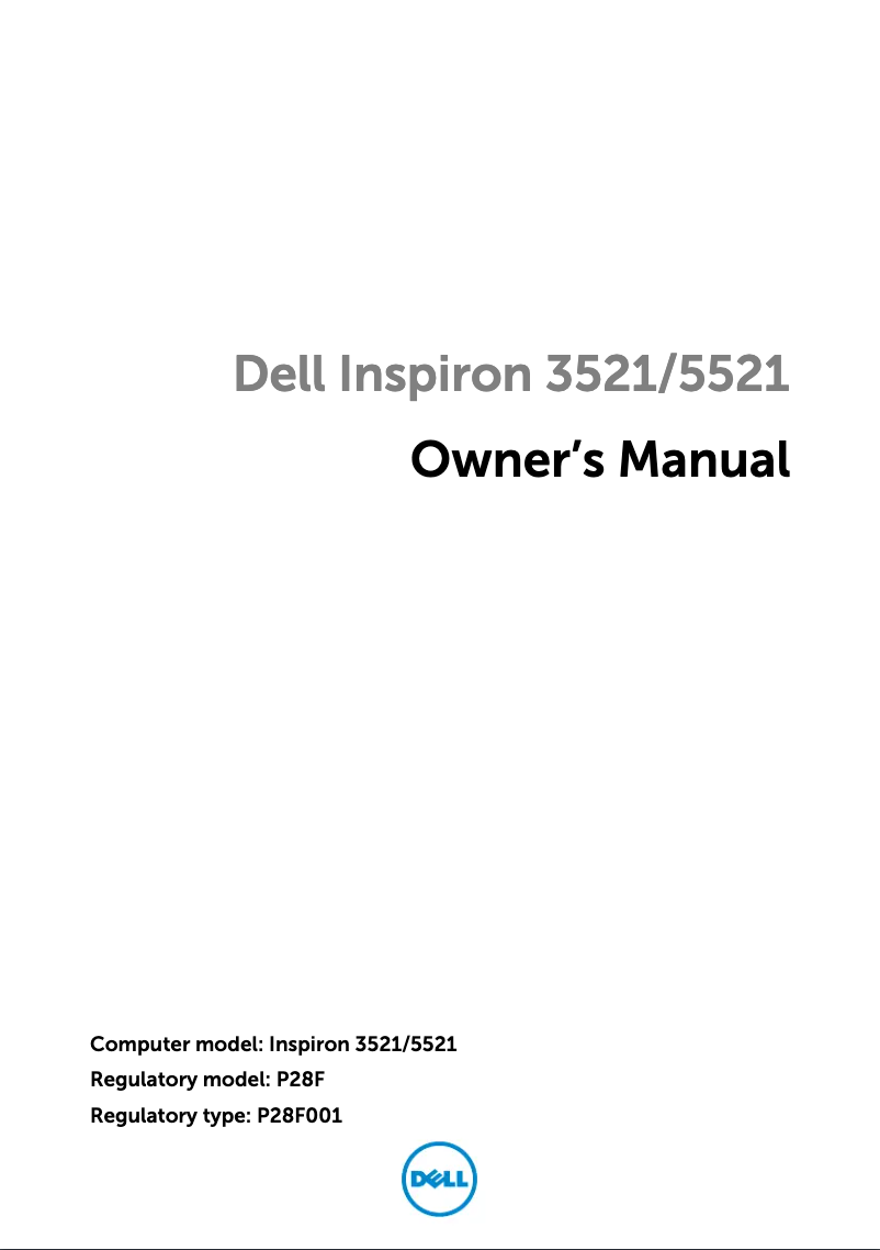 Page 1 de la notice Manuel utilisateur Dell Inspiron 15R