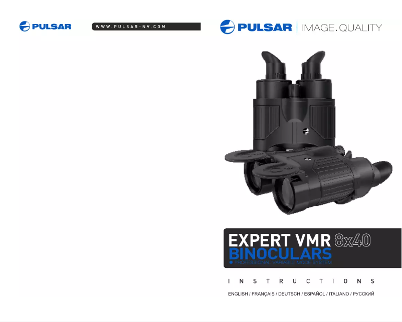 Page n°1 - Manuel utilisateur Pulsar Expert VMR 8x40