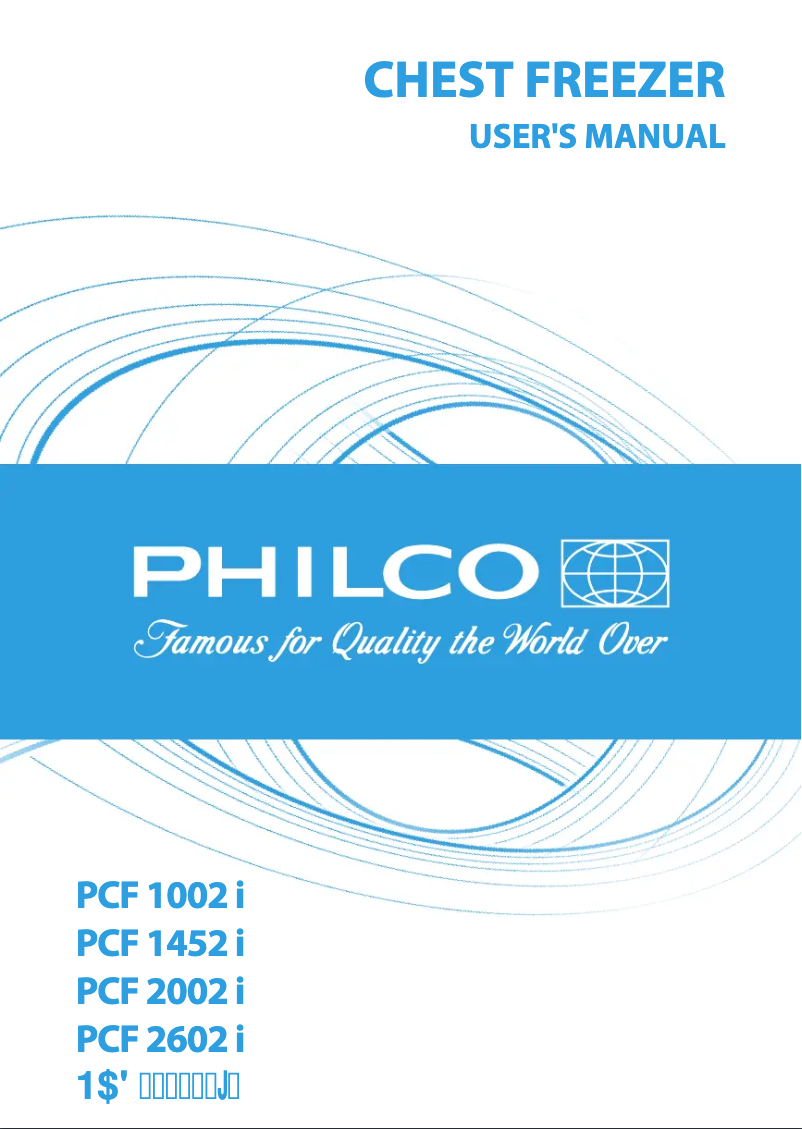 Page n°1 - Manuel utilisateur Philco PCF 2002 i