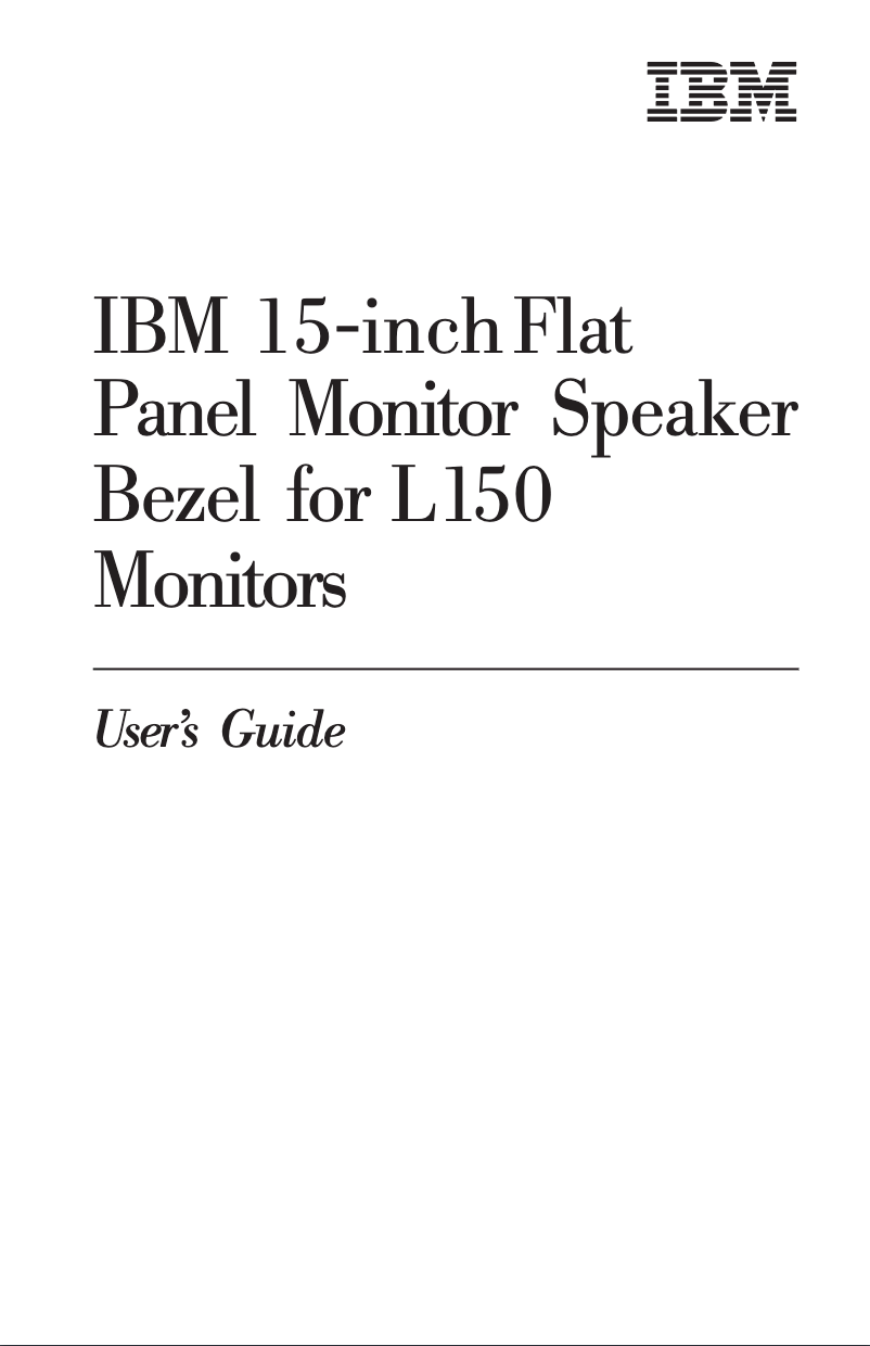 Page 1 de la notice Manuel utilisateur IBM L150 22P9243