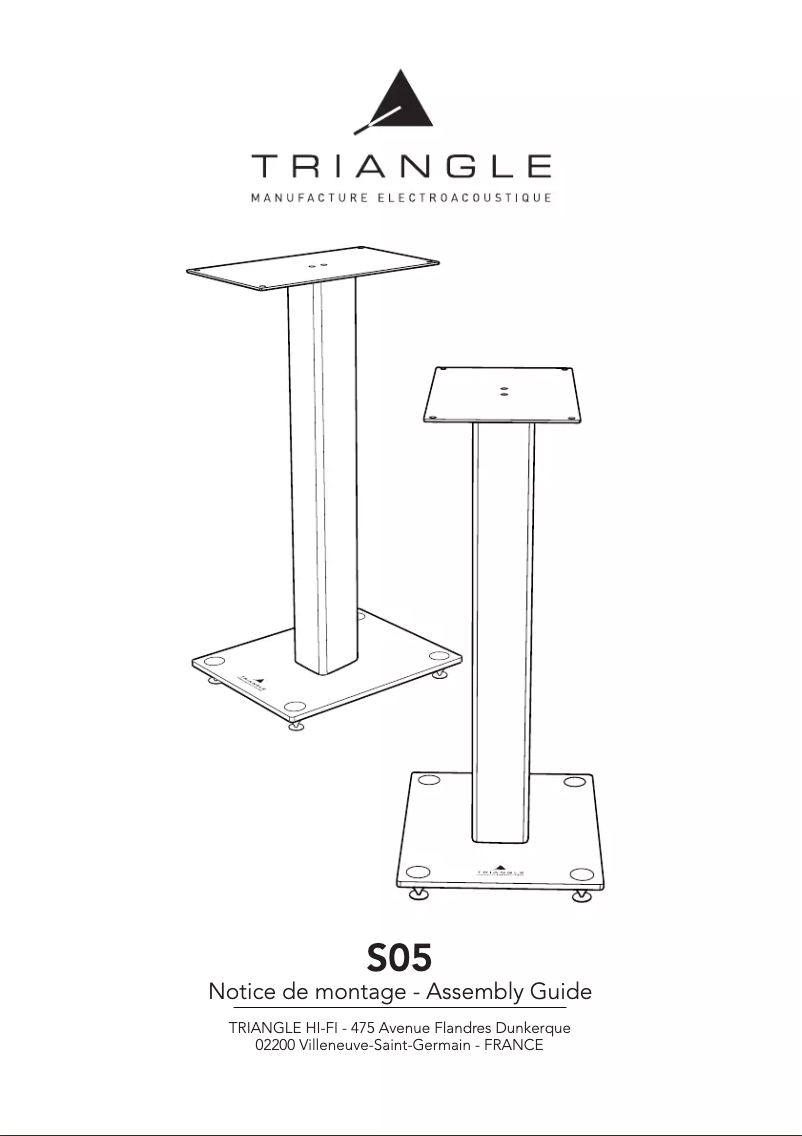 Page n°1 - Manuel utilisateur Triangle S05