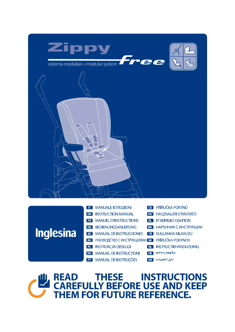 Page 1 de la notice Manuel utilisateur Inglesina Zippy Free
