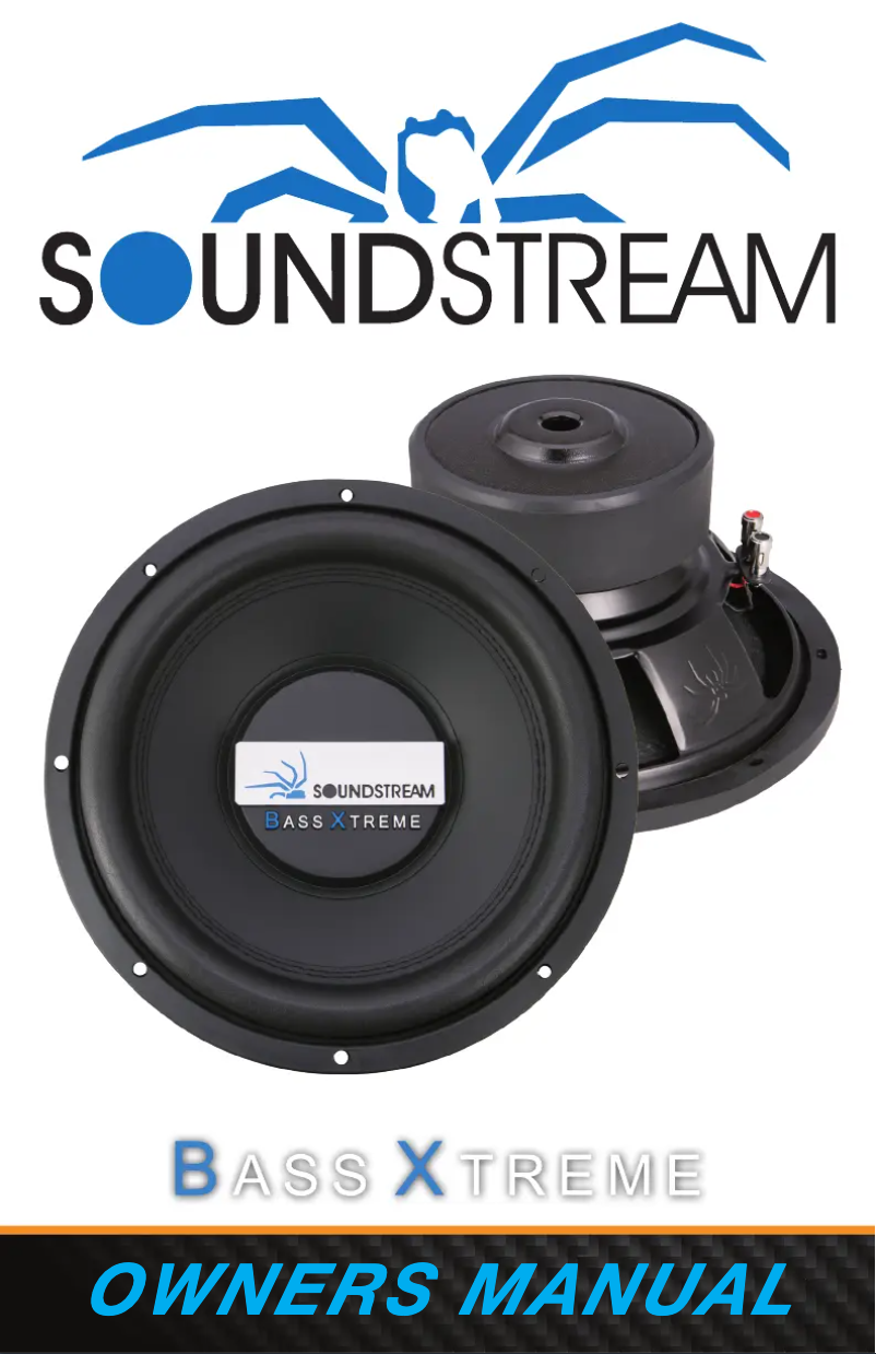Página 1 del manual Manual de usuario Soundstream Bass Xtreme BXW-124