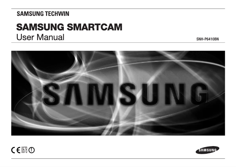 Page 1 de la notice Manuel utilisateur Samsung SmartCam SNH-P6410BN