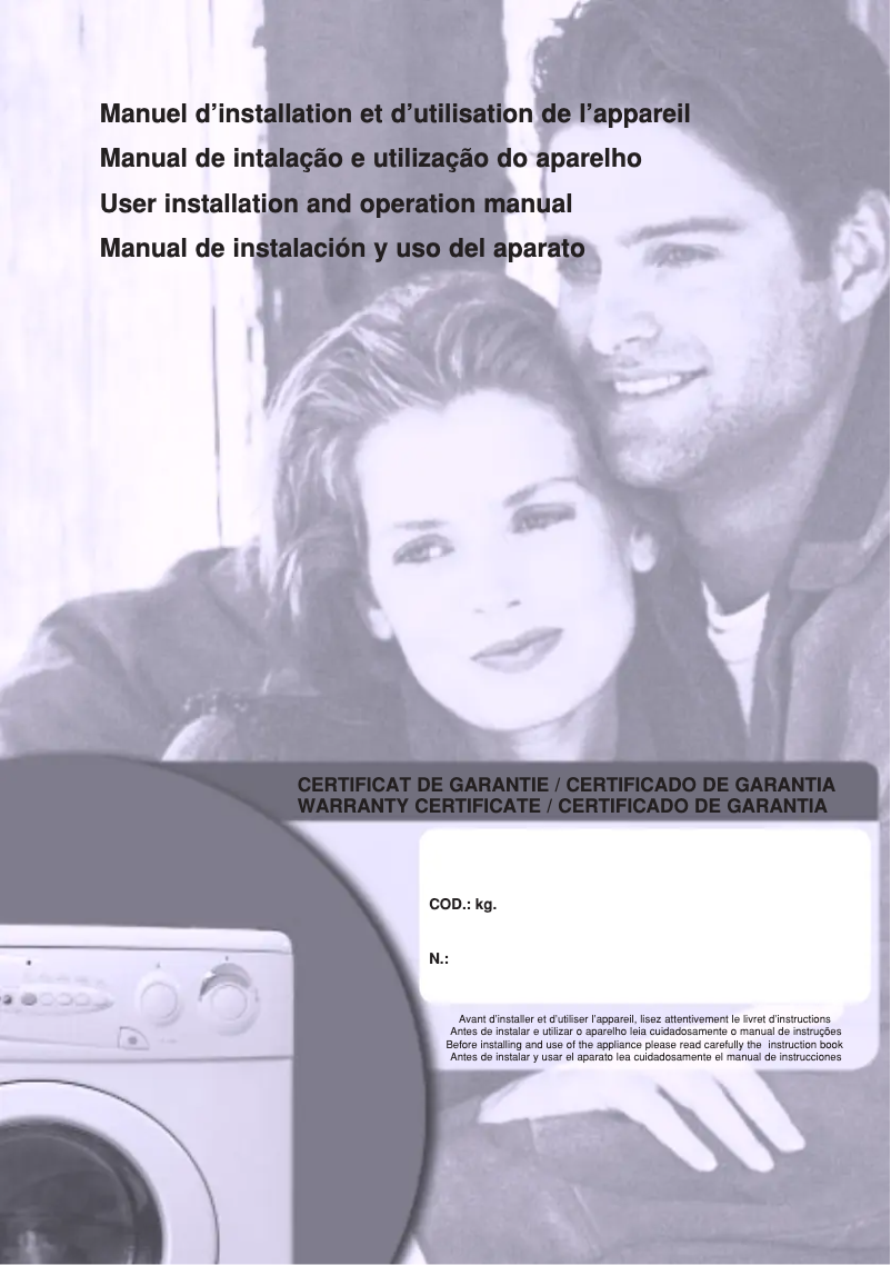 Page n°1 - Manuel utilisateur Fagor FE-738