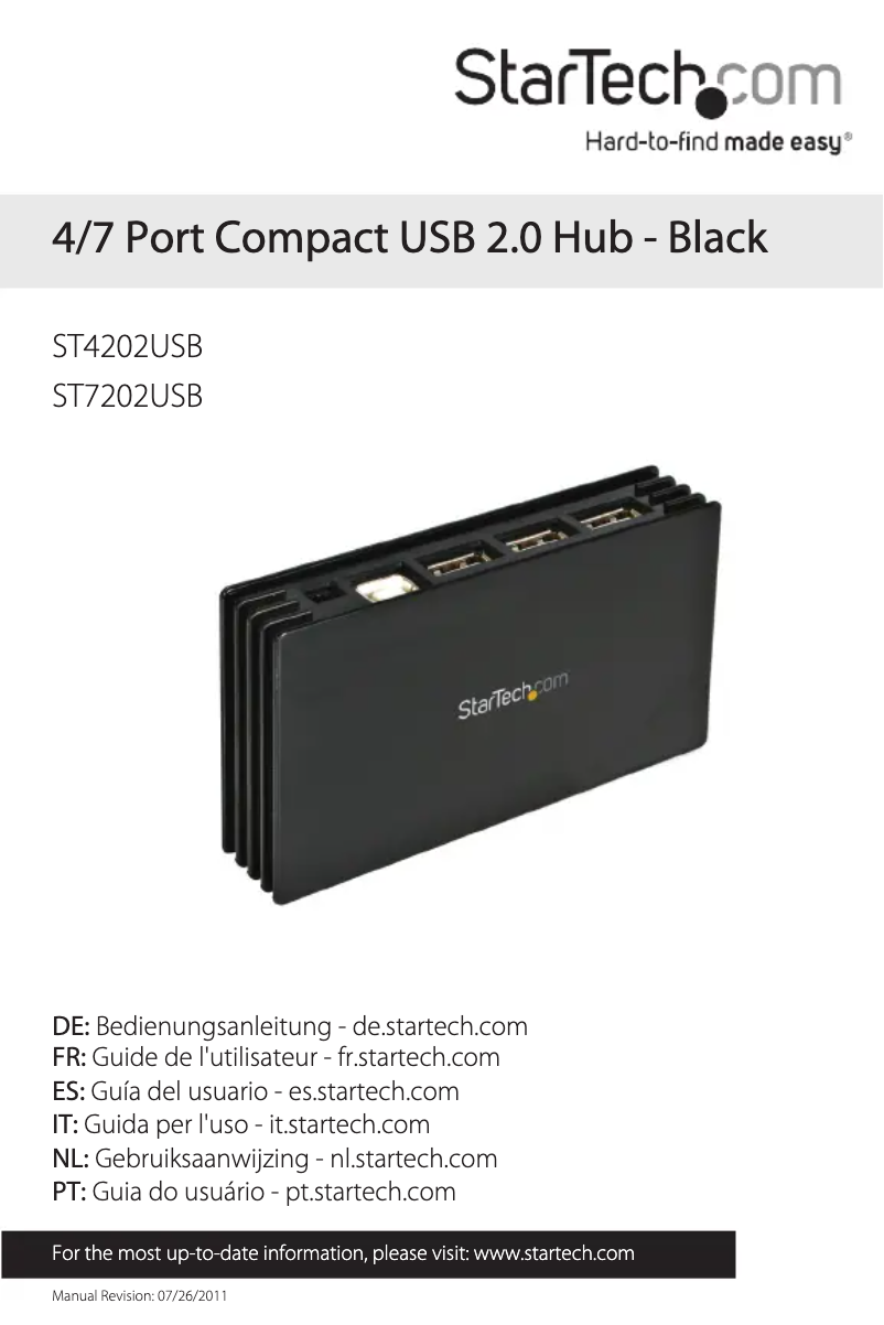 Image de la première page du manuel de l'appareil ST4202USB
