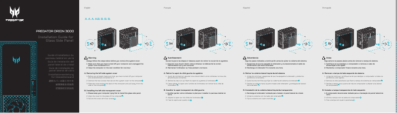 Page 1 de la notice Manuel utilisateur Acer Predator Orion 3000