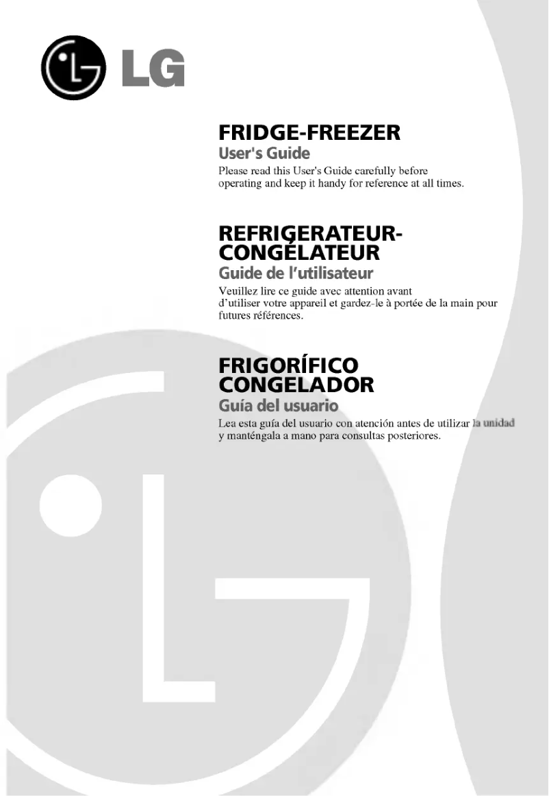 Page n°1 - Manuel utilisateur LG GR-429GLR