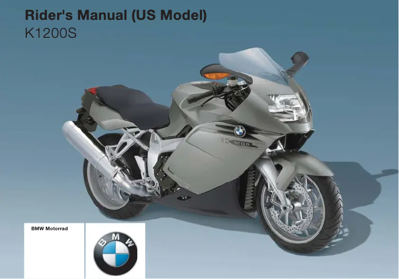 Image de la première page du manuel de l'appareil K 1200 S (2005)