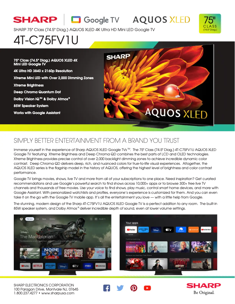 Image de la première page du manuel de l'appareil 4T-C75FV1U