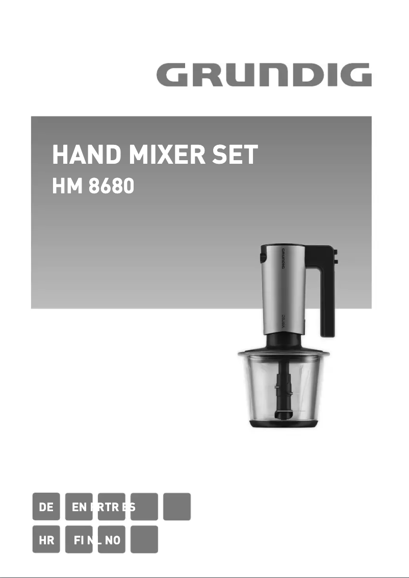 Page 1 de la notice Manuel utilisateur Grundig HM 8680