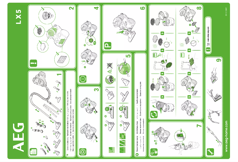 Page 1 de la notice Manuel utilisateur AEG LX5-2-ANIM