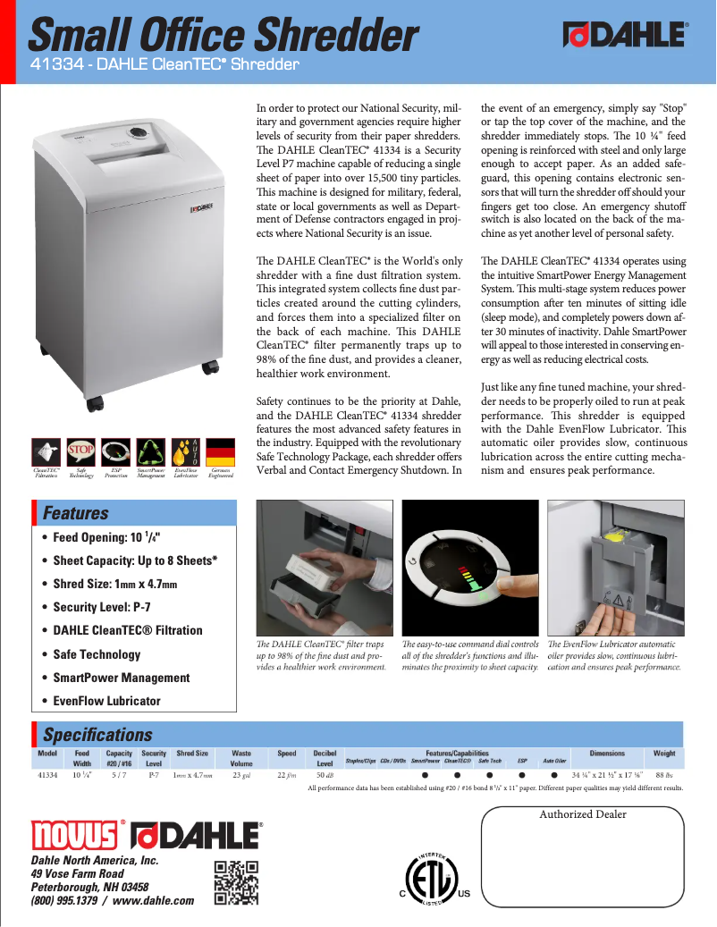Image de la première page du manuel de l'appareil CleanTEC 41334