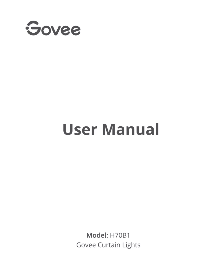 Page 1 de la notice Manuel utilisateur Govee H70B1