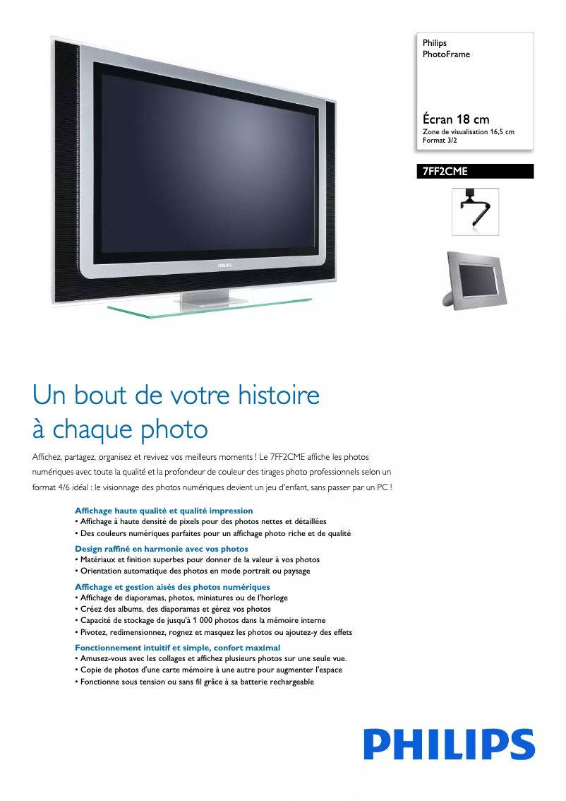 Image de la première page du manuel de l'appareil 7FF2CME