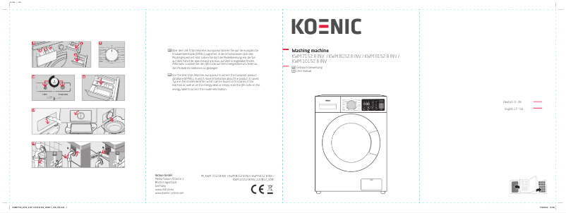 Page n°1 - Manuel utilisateur Koenic KWM 9152 B INV