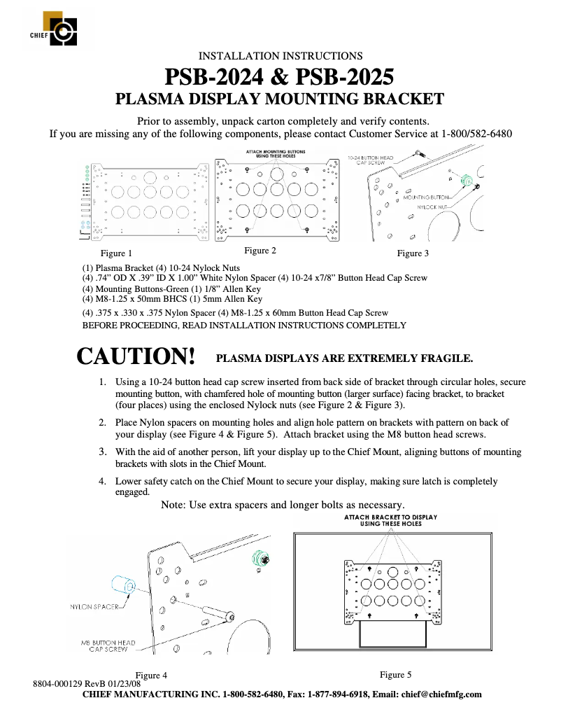Page n°1 - Manuel utilisateur Chief PDR2025B