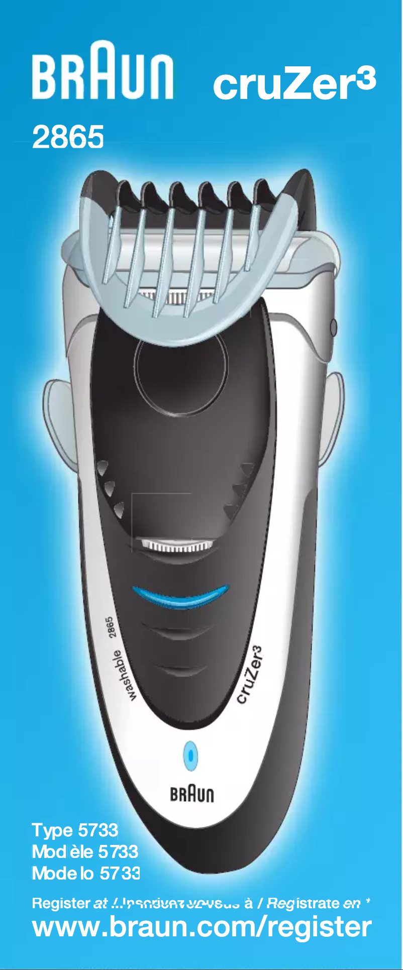 Page n°1 - Manuel utilisateur Braun cruZer 3 2865