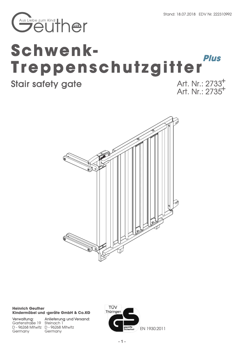 Image de la première page du manuel de l'appareil 2735