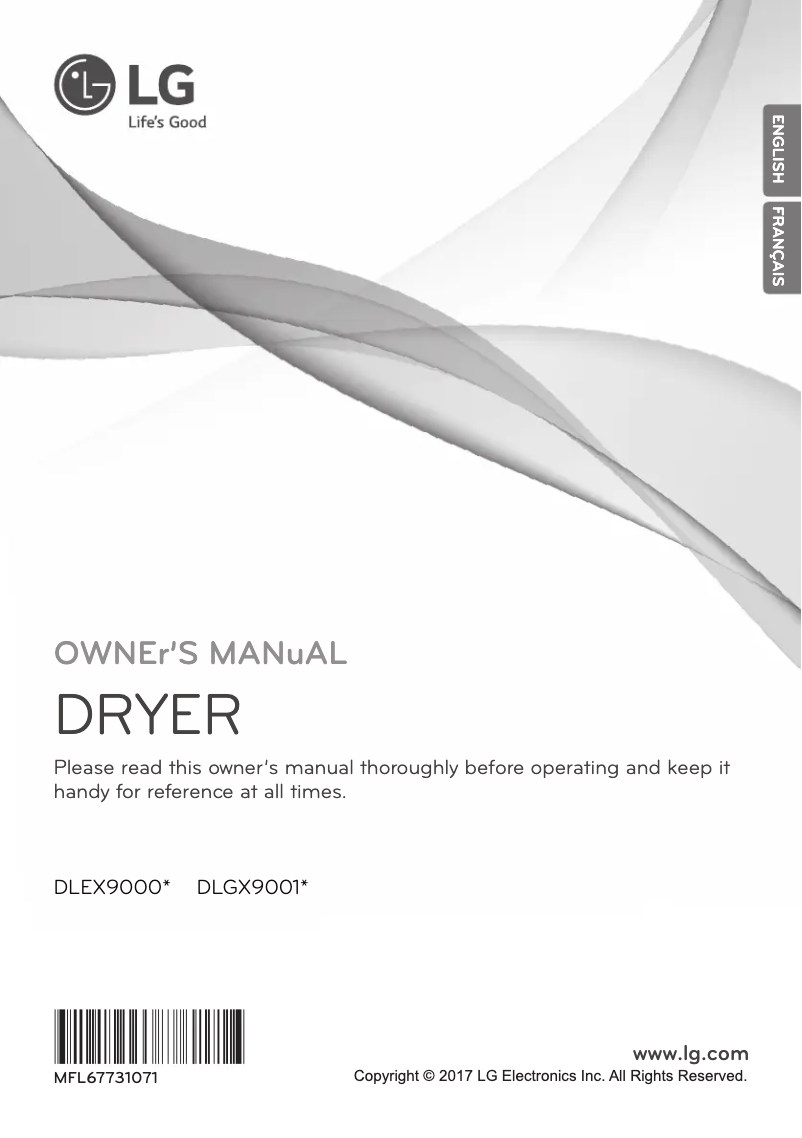 Page n°1 - Manuel utilisateur LG DLGX9001V