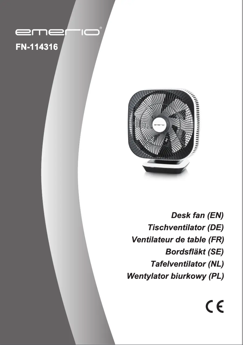 Page 1 de la notice Manuel utilisateur Emerio FN-114316
