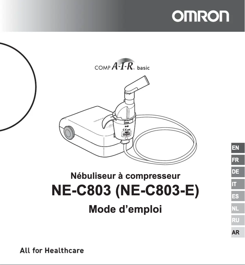 Page n°1 - Manuel utilisateur Omron NE-C803