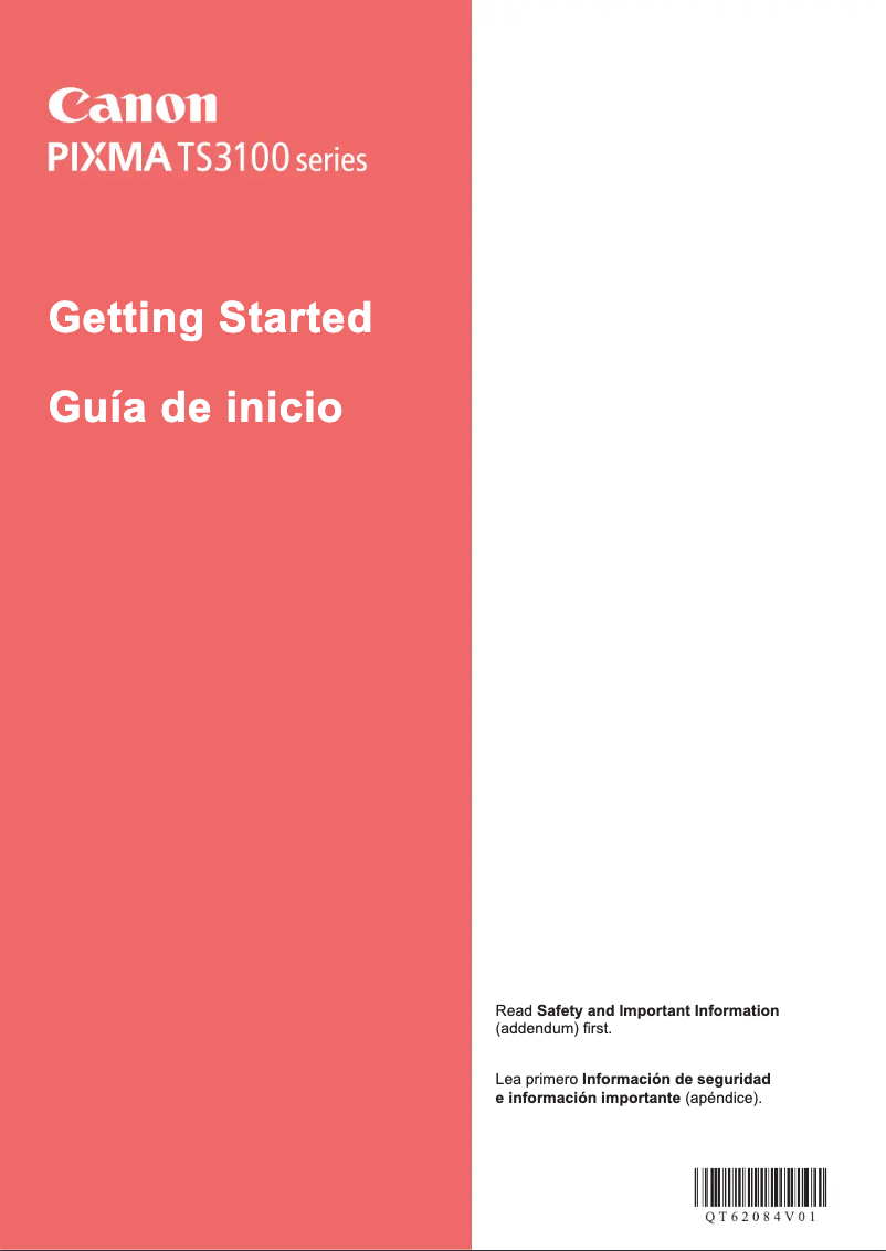 Image de la première page du manuel de l'appareil Pixma TS3120