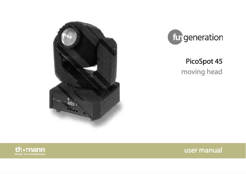 Image de la première page du manuel de l'appareil PicoSpot 45