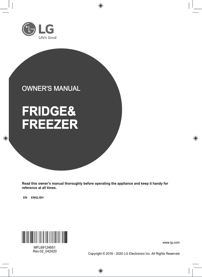 Page 1 de la notice Manuel utilisateur LG GS-L6013PZ