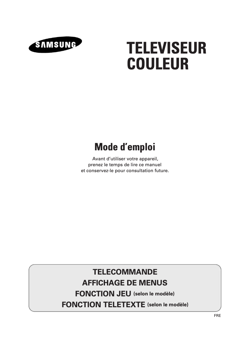 Page 1 de la notice Manuel utilisateur Samsung CS-21M21MH
