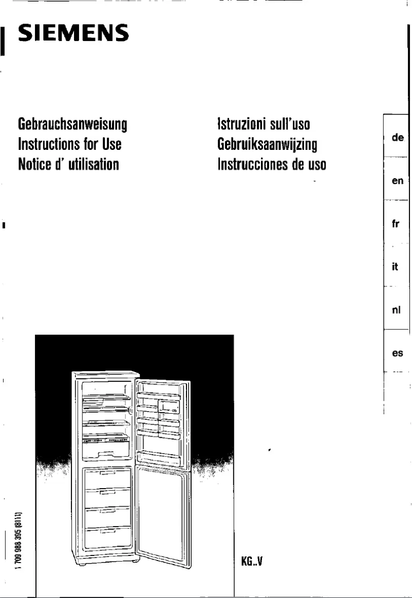 Page 1 de la notice Manuel utilisateur Siemens KG26V420