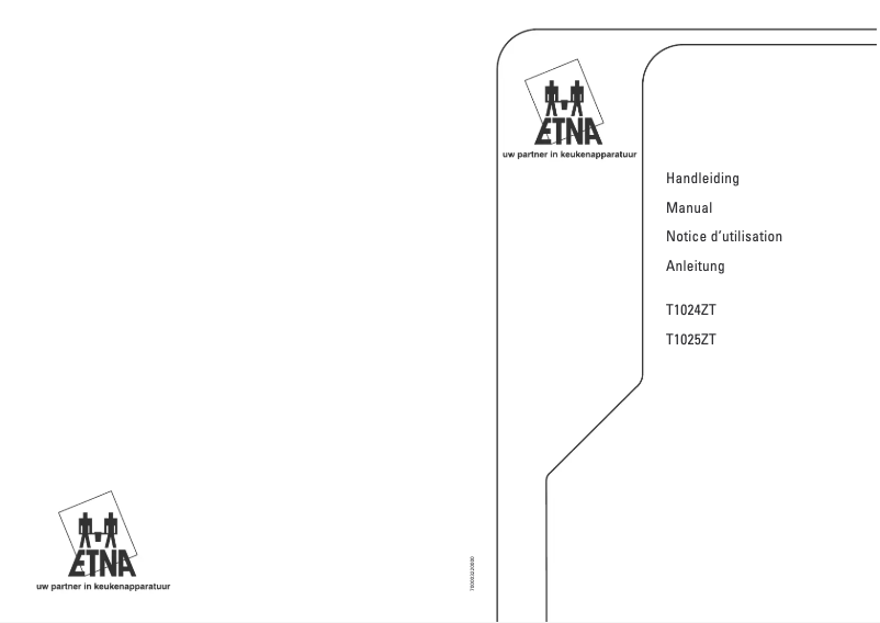 Image de la première page du manuel de l'appareil T1025ZTA