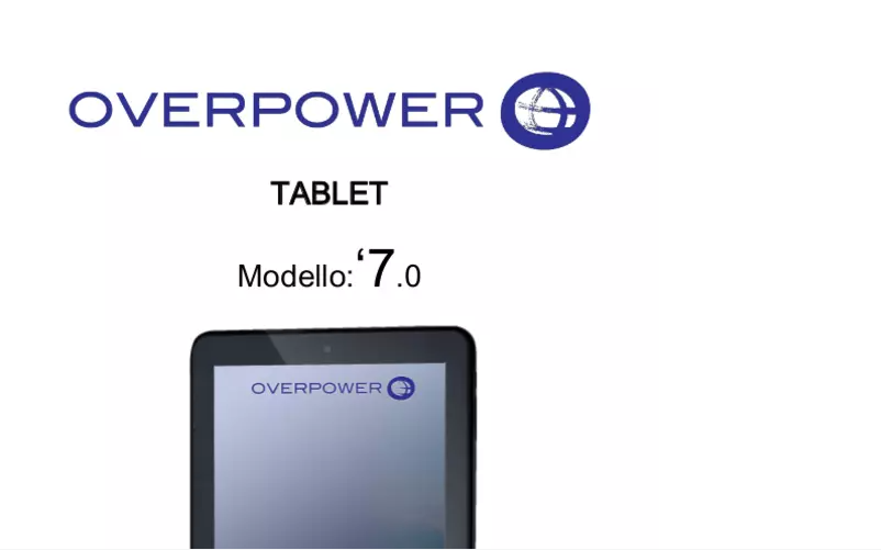 Page n°1 - Manuel utilisateur Overpower 7.0