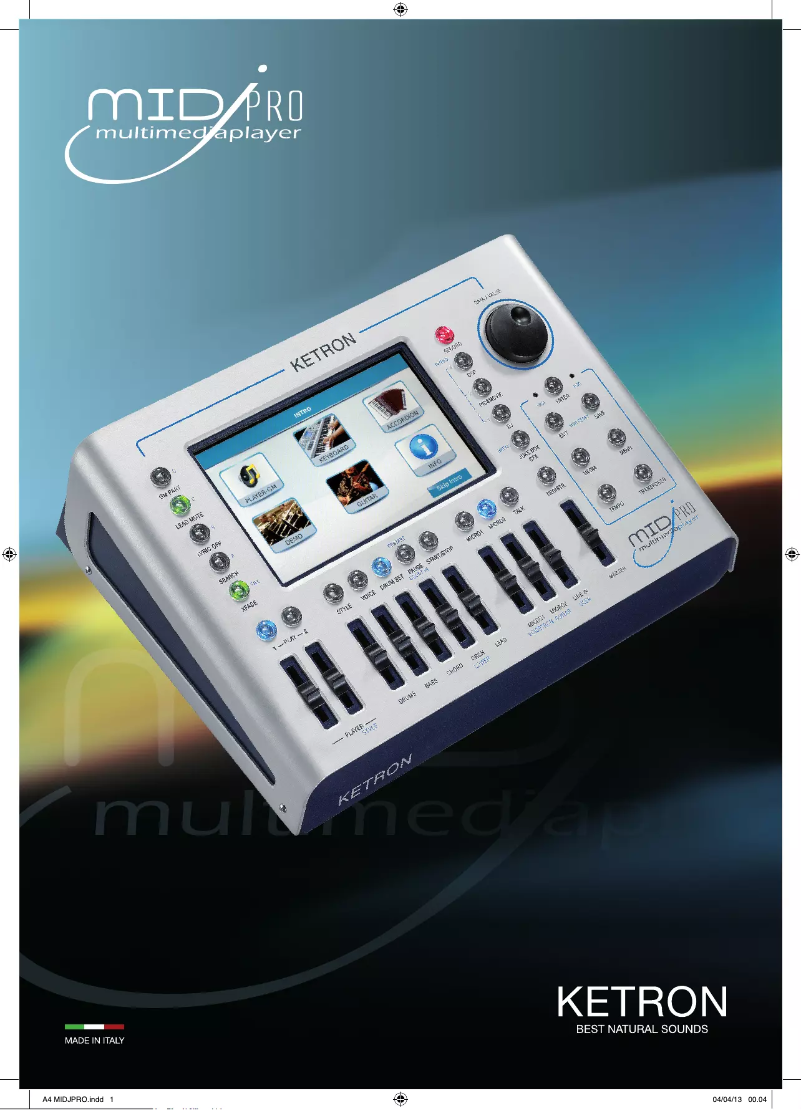 Página 1 del manual Manual de usuario Ketron MidjPro