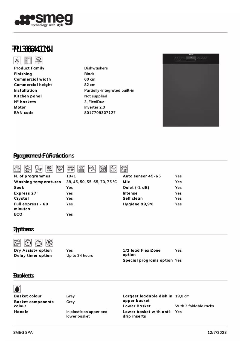 Image de la première page du manuel de l'appareil PL364CN