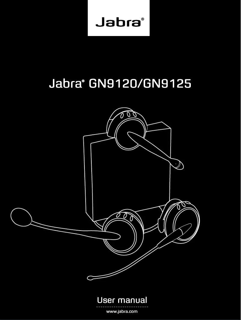 Page 1 de la notice Manuel utilisateur Jabra GN9120 Duo