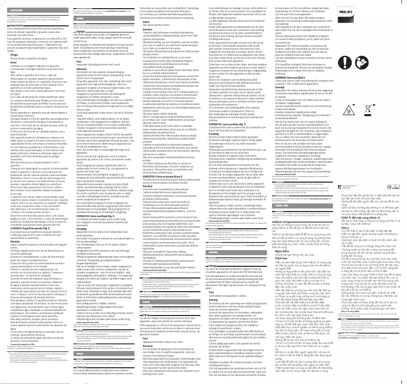 Page 1 de la notice Manuel utilisateur Philips EasySpeed Advanced GC2673