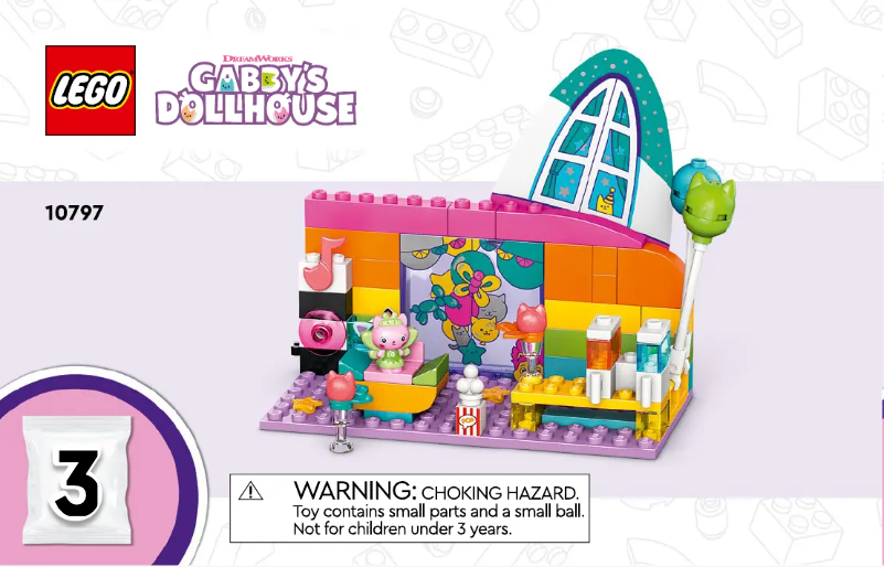 Page 1 de la notice Manuel utilisateur Lego Gabby's Dollhouse 10797