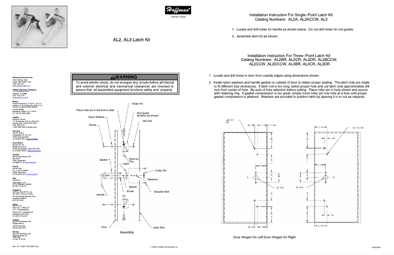 Página 1 del manual Manual de usuario Hoffman AL3CR