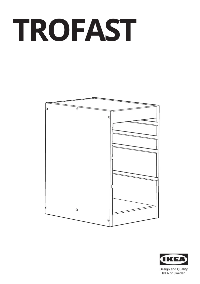 Page 1 de la notice Manuel utilisateur Ikea TROFAST 505.246.90